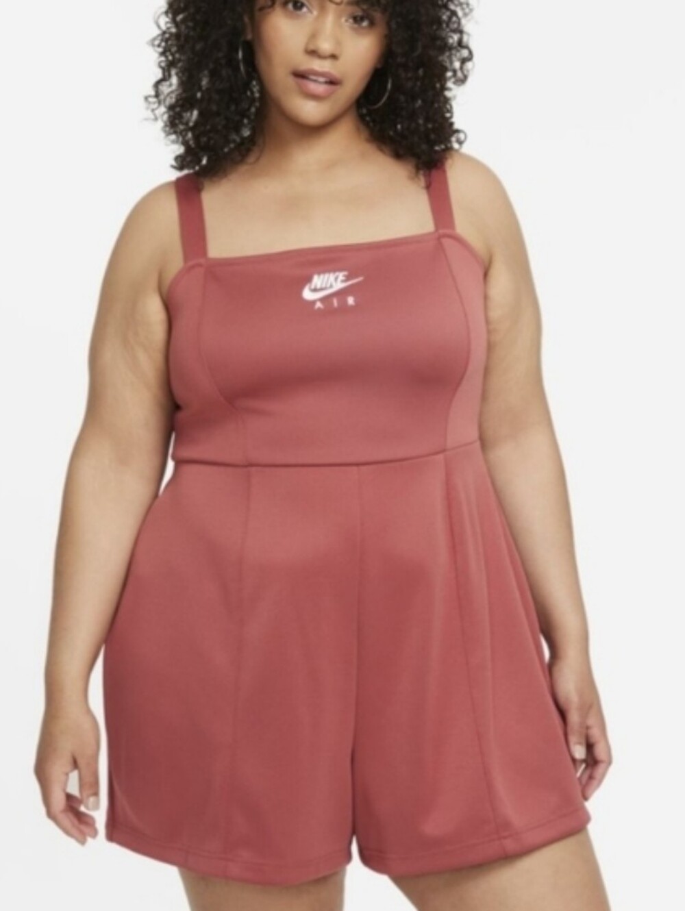 Nike Air Plus Size Shorts Romper Size 1X Zip Back Athleisure Casual Beach